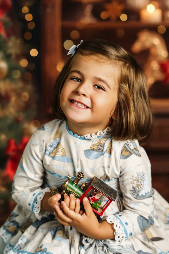 retrato navidad niños